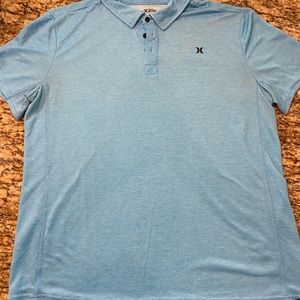 Men’s Hurley polo shirt- Turquoise size XXL